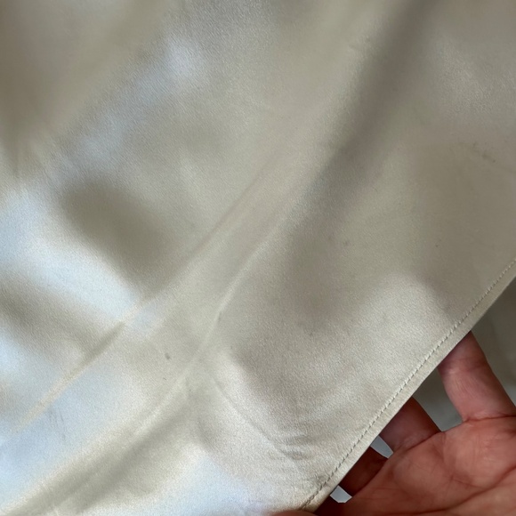 Reformation Pernille Ivory Silk Dress White Wedding Tie Sleeve SMALL - with tag - Picture 9 of 14